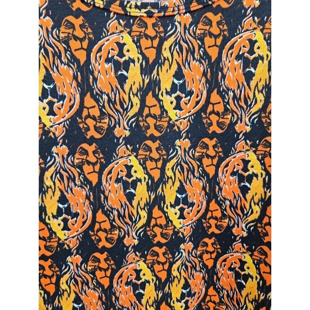 New Lularoe Classic T Shirt Womens 3XL Orange Scar Lion King Villain